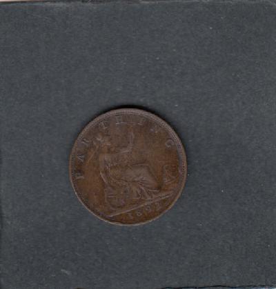 Beschrijving: 1 Farthing  VICTORIA